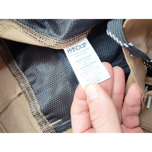 Handup Pants Mens Medium Khaki AT+ Plus Cycling Hiking Outdoor Lightweigh 33x32 - Picture 3 of 9